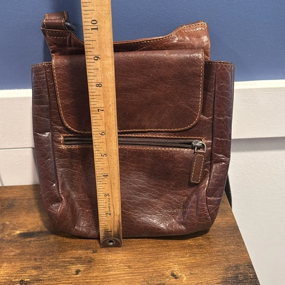 Jack George’s leather crossbody bag brown